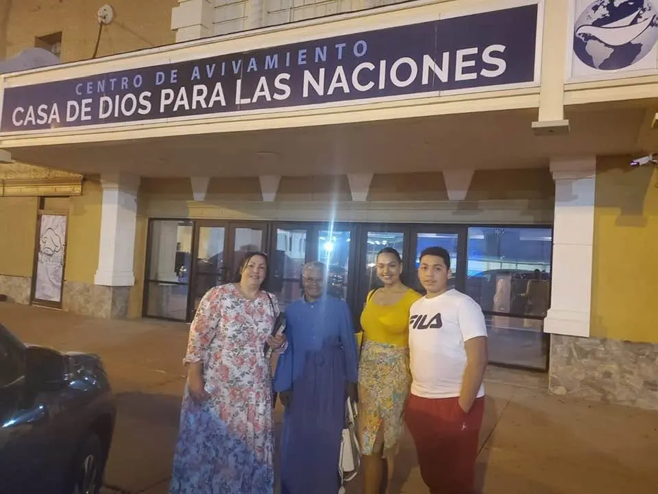 Momento de la comunidad de Casa de Dios y Liberación